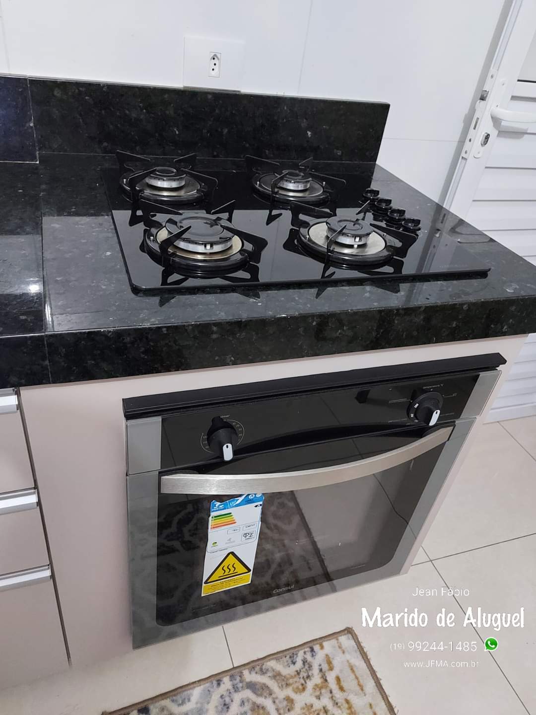 Instalação de cooktop e forno de embutir a gás. - Jean Fabio - Marido ...